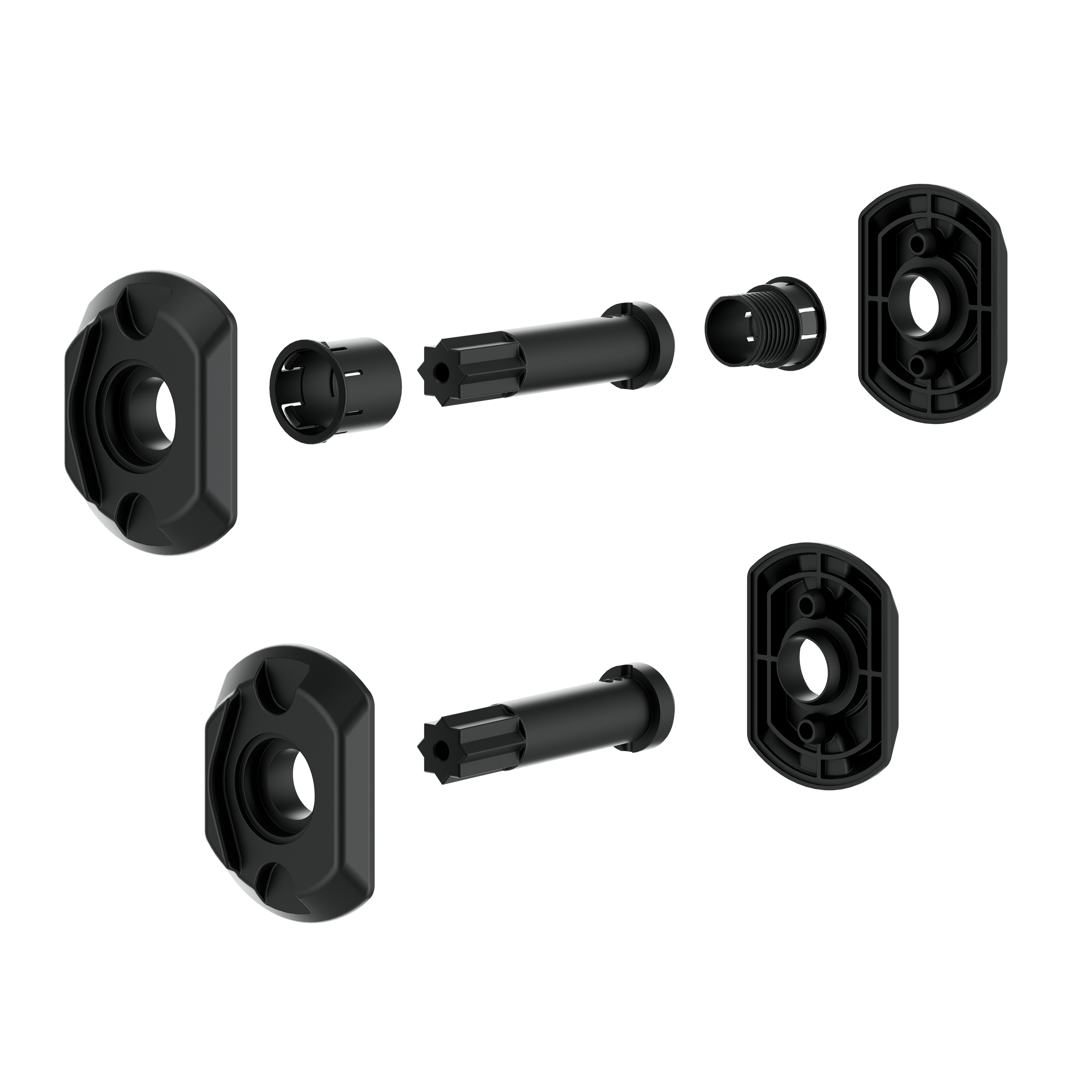 229-8707.00-00023 Shaft and rosettes for HVAC heavy duty latches, door ...